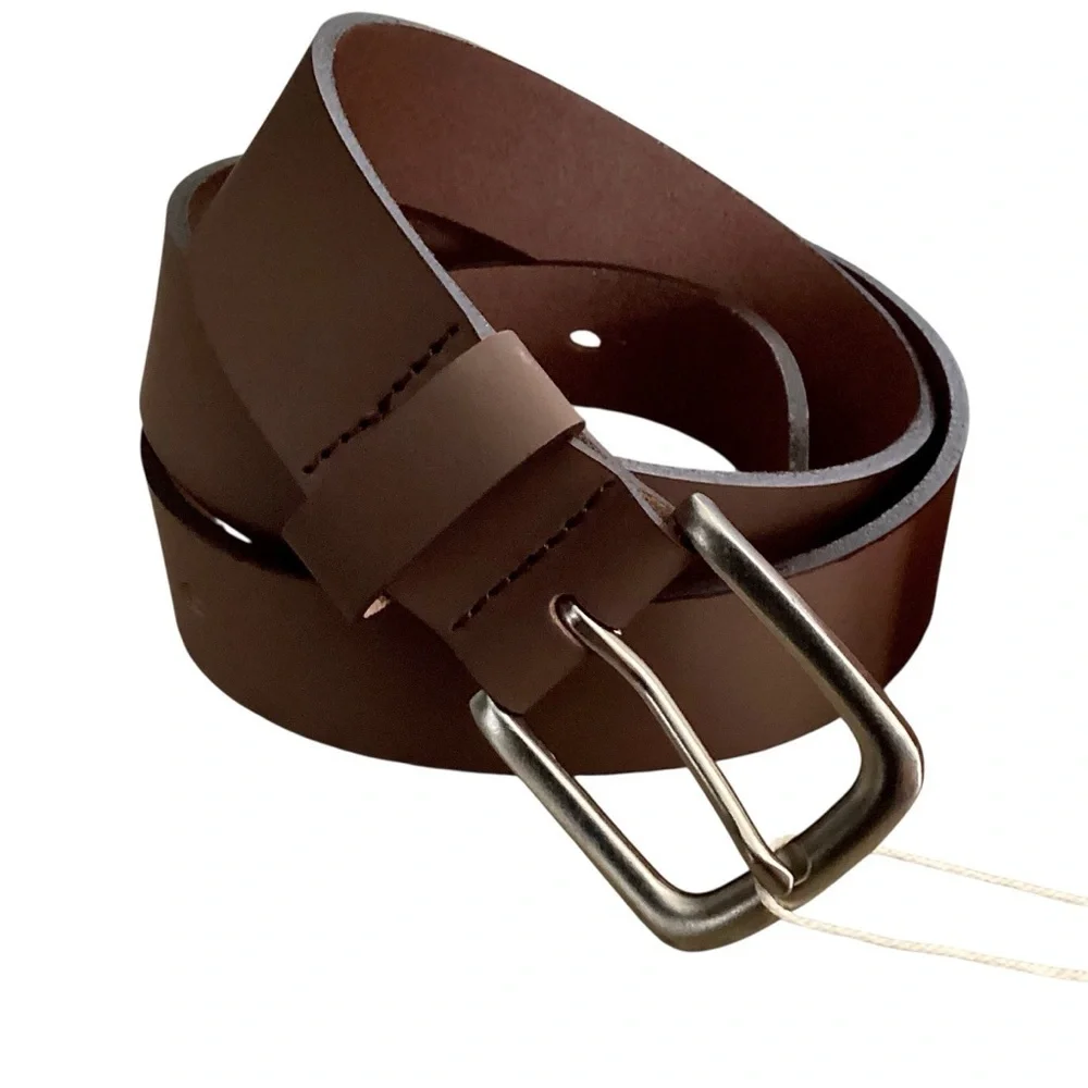 Men's Brown Leather Belt Vatan Handmade New with Tags in Box Size 40 Nice Gift